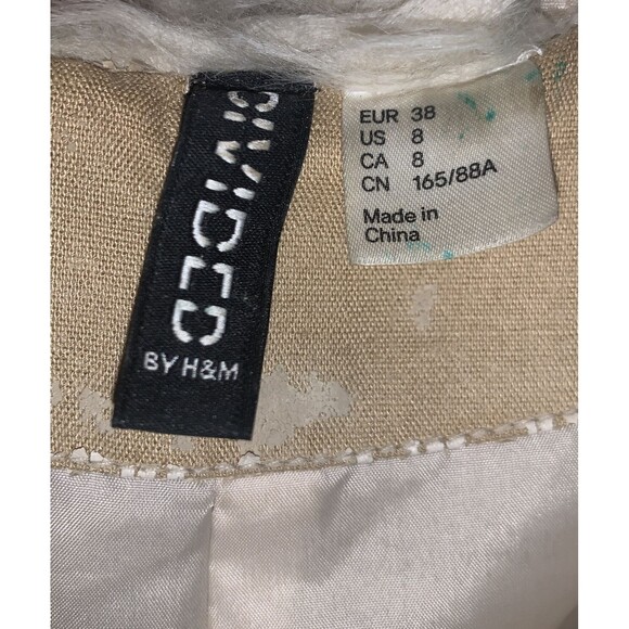 H&M Divided Faux Fur Beige Vest size 8 - Picture 3 of 10